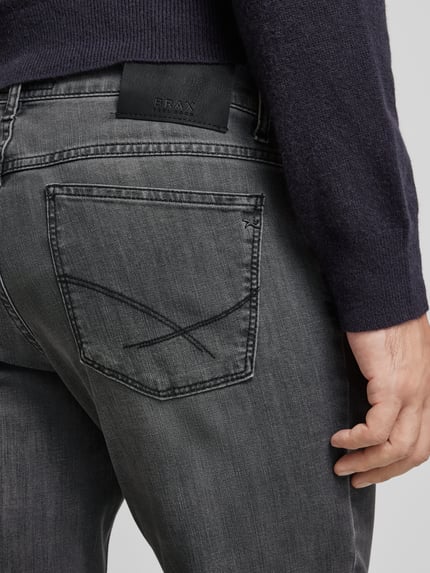 Brax Comfort fit jeans in 5-pocketmodel model 'Cooper' Middengrijs - 3