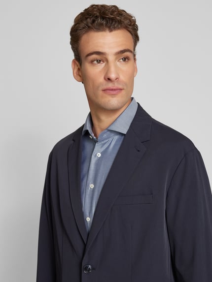 Armani Exchange Regular fit colbert met dubbele knoopsluiting, model 'GIACCA' Marineblauw - 3