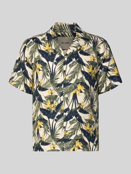 ONLY & SONS Regular Fit Freizeithemd aus reiner Viskose Modell 'DASH' Ecru 2