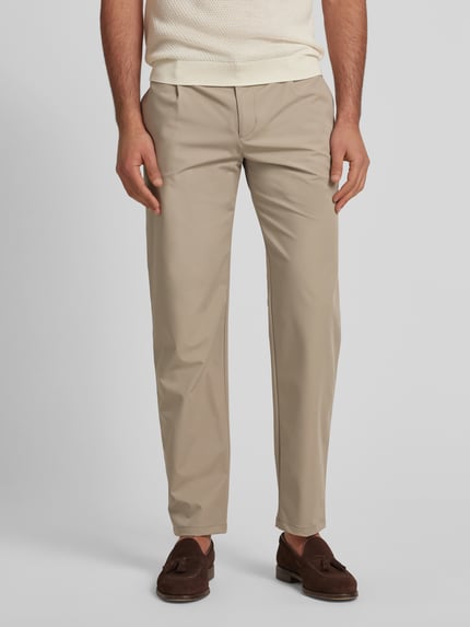ROY ROBSON Slim Fit Chino mit Bundfalten Beige 4