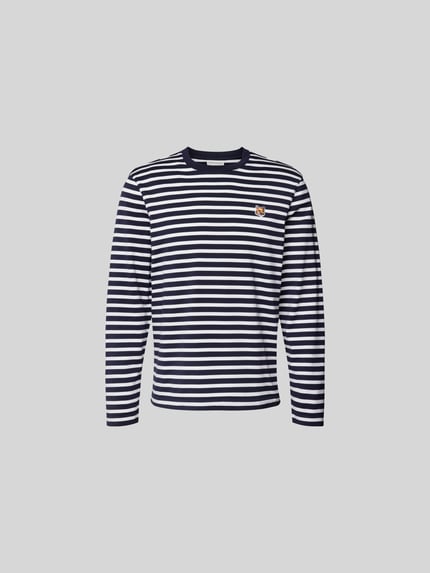 MAISON KITSUNÉ Longsleeve mit Streifenmuster Marine 2