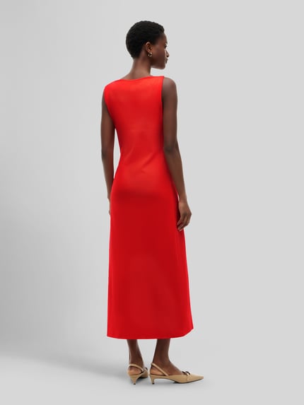 Tommy Hilfiger Körpernahes Freizeitkleid aus reiner Baumwolle Rot 5