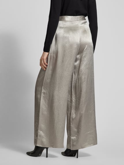 Selected Wide Leg Stoffhose Modell 'SELENE' Beige 5