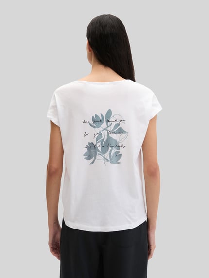 Marc O'Polo t-shirt o kroju loose fit z czystej bawełny Biały 5