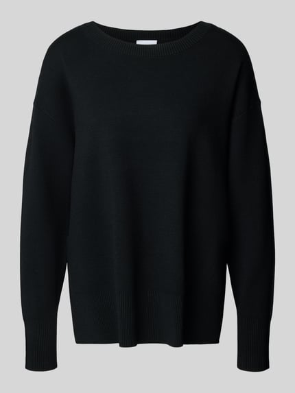 COMMA Strickpullover mit Seitenschlitzen Black 2