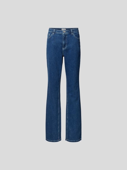BAUM & PFERDGARTEN Jeans o kroju straight fit z zapięciem na guzik Jeansowy niebieski 2