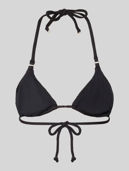 Seafolly Góra od bikini z fakturowanym wzorem Model 'Dive' Czarny 3