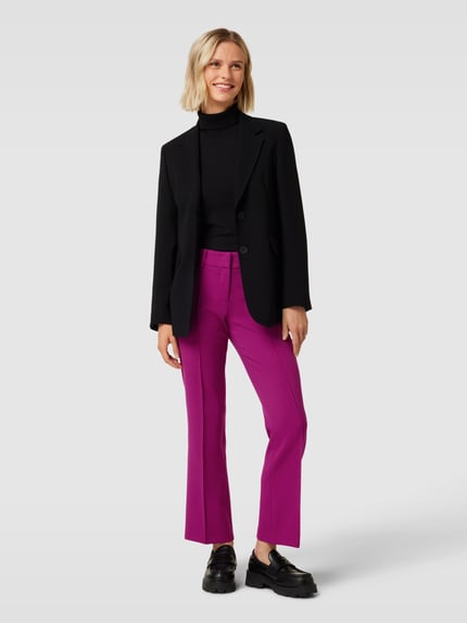 CAMBIO Broek met Franse steekzakken, model 'FARAH' Felroze - 1