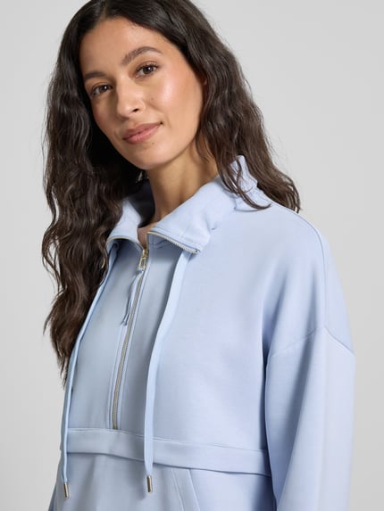 JOOP! Sweatshirt mit Troyer-Kragen Modell 'TALESIA' Hellblau 3