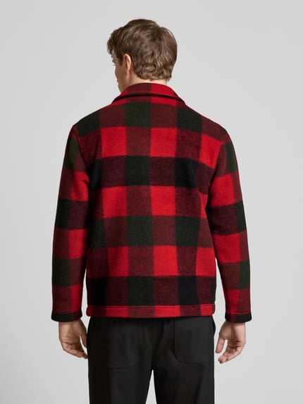 Les Deux Regular Fit Hemdjacke mit Woll-Anteil Modell 'Jermaine' Rot 5