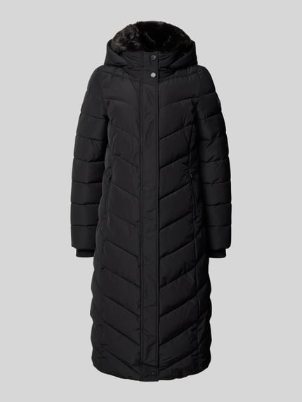 NAUTGÅRD Steppmantel mit Kapuze Modell 'NEBULA' Black 1