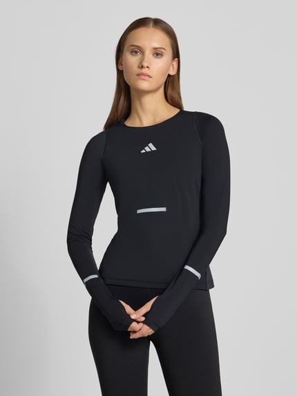adidas Training Slim fit sport-shirt met lange mouwen met reflecterende details model 'adi365' Zwart - 4