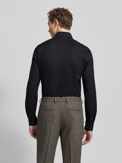 OLYMP Level 5 Regular Fit Businesshemd mit extra langem Arm Black 5