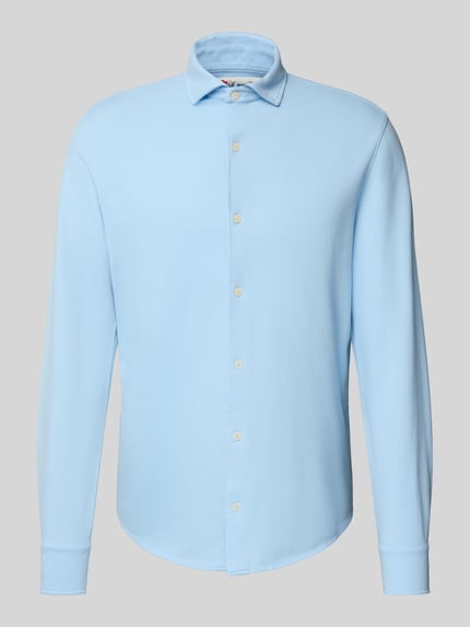 MC2 Saint Barth Freizeithemd mit Knopfleiste Modell 'AMALFI' Hellblau 2