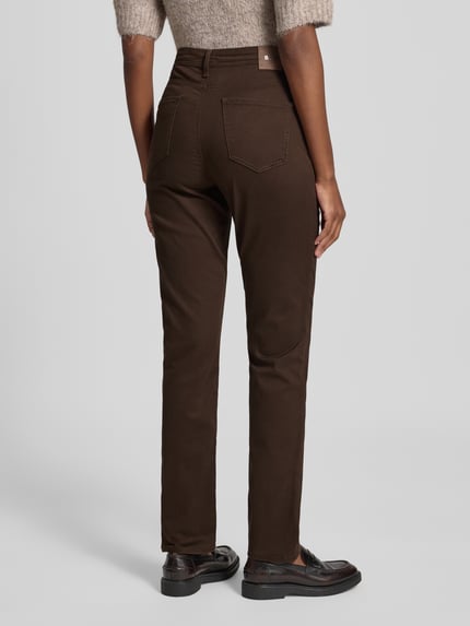 Brax Straight Fit Jeans im 5-Pocket-Design Modell 'STYLE.CAROLA' Dunkelbraun 5