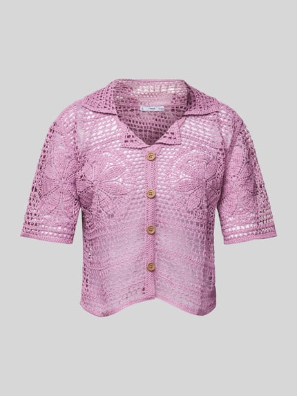 Cardigan mit Häkelspitze Modell 'NUSA' Shop The Look MANNEQUINE