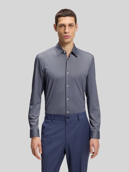 BOSS Slim Fit Businesshemd mit Kentkragen Modell 'ROAN' Marine 4