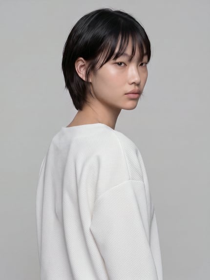 Jake*s Casual Langarmshirt mit Tunnelzugabschluss Offwhite 3