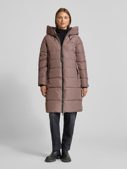 khujo Kurtka w stylu puffer z Kapturem Model 'Jilias' Szarobrązowy 4