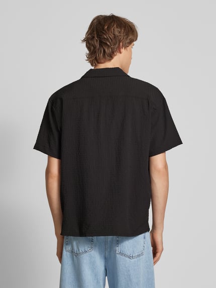 JACK & JONES Freizeithemd mit Knopfleiste Modell 'PABLO' Black 5