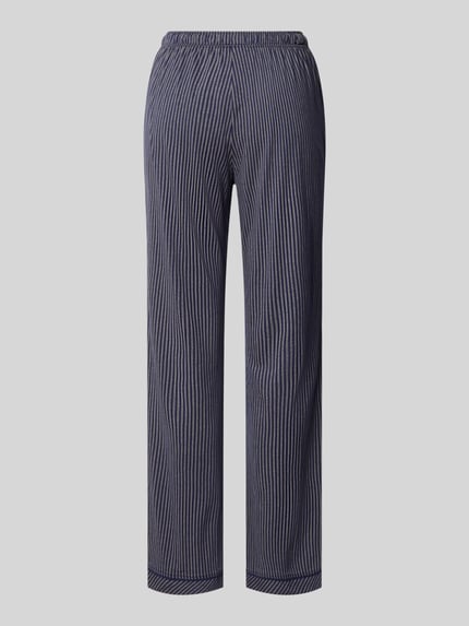 Produktfoto, Regular Fit Pyjama-Hose aus Baumwoll-Viskose-Mix von s.Oliver RED LABEL im Streifenmuster, elastischer Bund, Eingrifftaschen