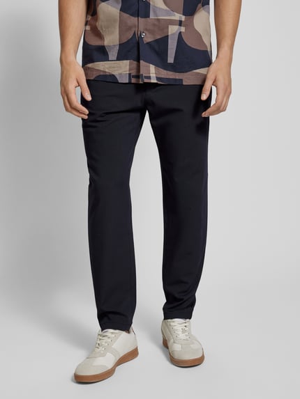 MCNEAL Tapered Fit Stoffhose mit Tunnelzug Marine 4