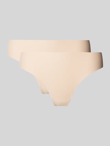 SNOCKS Slip met elastische band in set van 2 Beige - 1