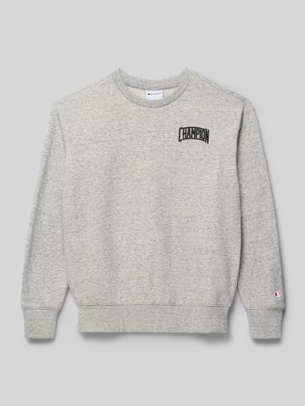 Champion regular fit poloshirt met V-hals Middengrijs gemêleerd - 1