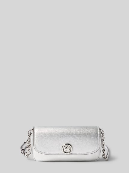 MICHAEL Michael Kors Clutch met labelapplicatie model 'NOLITA' Zilver - 2