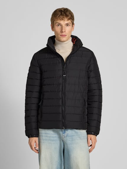 Superdry Steppjacke mit Stehkragen Modell 'Fuji' Black 4