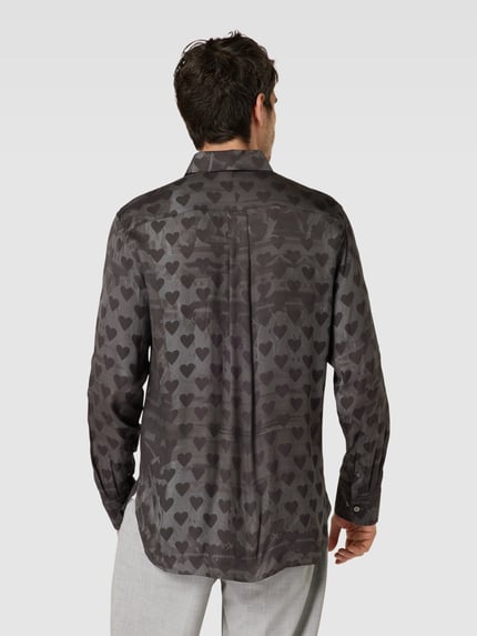 Tiger of Sweden Regular fit vrijetijdsoverhemd van viscose, model 'BAARNEY' Zwart - 5