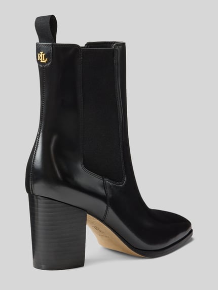 Lauren Ralph Lauren Stiefelette aus echtem Leder mit Logo-Detail Black 4