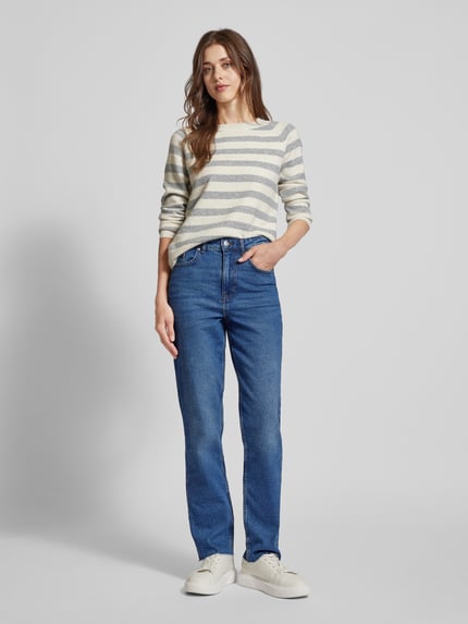 VERO MODA Straight Fit Jeans mit hoher Taille Modell 'CALIA' Blau 1