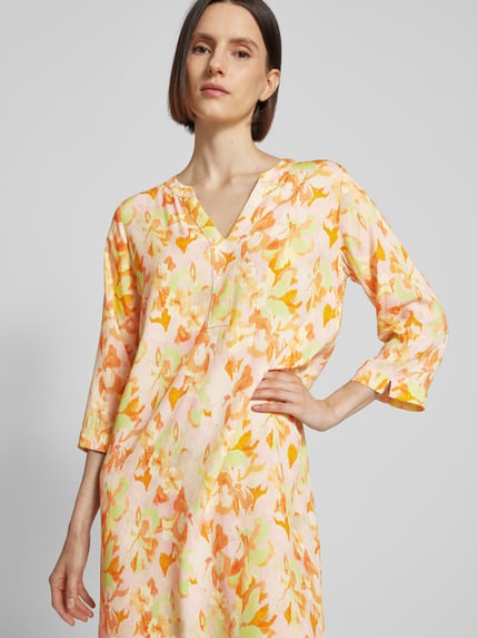Smith and Soul Knielange tuniekjurk met all-over motief Roze - 3