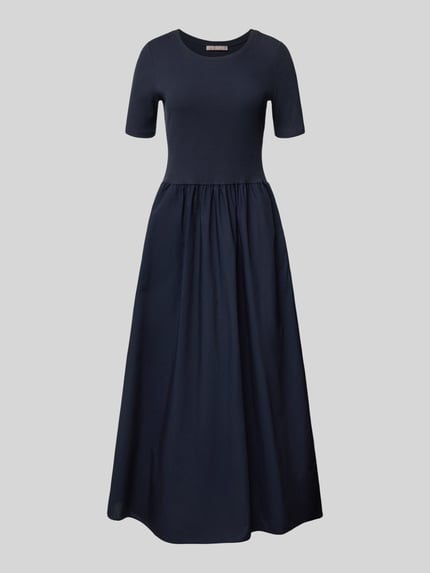 Christian Berg Woman Selection Midikleid in Falten-Optik Marine 2
