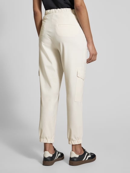 CAMBIO Tapered fit joggingbroek met verkort model, model 'KARO' Zand - 5
