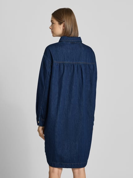 Marc O'Polo DENIM Figurumspielendes Jeanskleid aus Baumwoll-Viskose-Mix Jeansblau 5