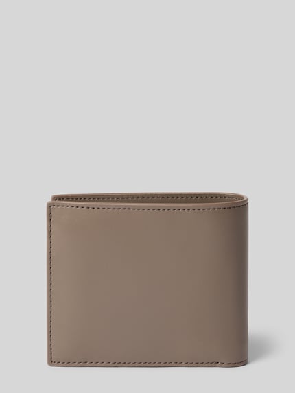 Lacoste Portemonnee van echt rundleer Model 'BILLFORD COIN' Leem - 2