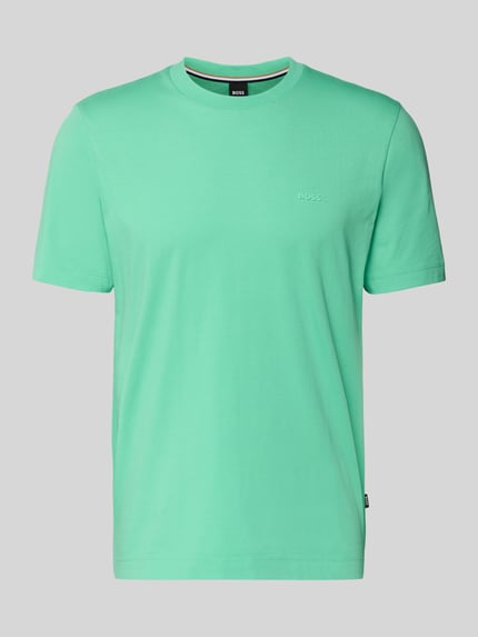 BOSS Regular Fit T-Shirt aus reiner Baumwolle Modell 'Thompson 01' Hellgruen 2
