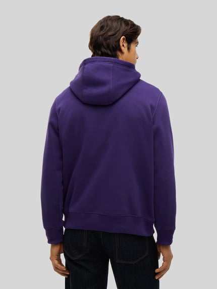 Tommy Hilfiger Regular Fit Hoodie aus Baumwoll-Mix Violett 5