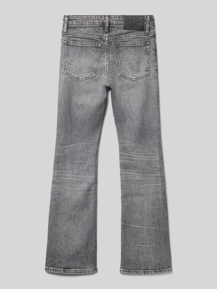 Calvin Klein Jeans Flared Jeans mit Label-Patch Mittelgrau 3
