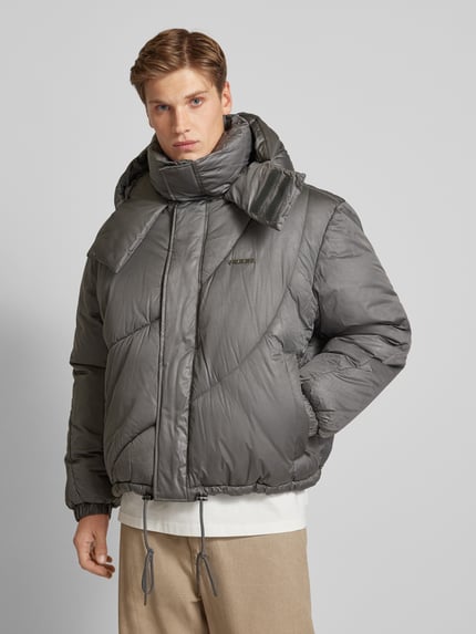 PEGADOR Gewatteerd jack met capuchon, model 'HENRY' Antraciet - 4