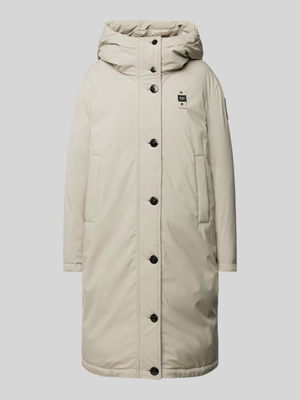 Blauer USA Daunenmantel mit Label-Patch Beige 2
