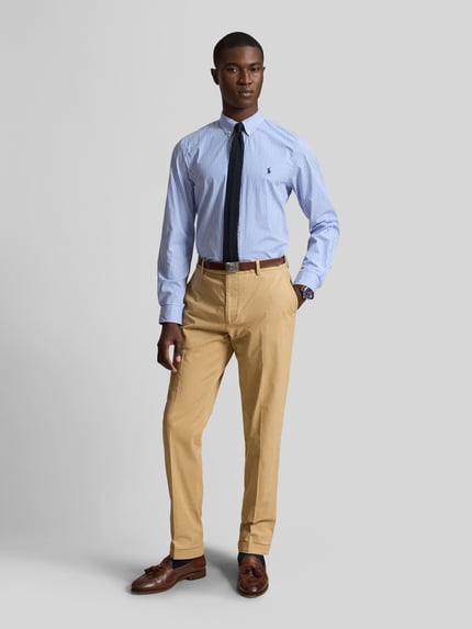 Polo Ralph Lauren Regular Fit Freizeithemd aus Baumwoll-Mix Hellblau 1