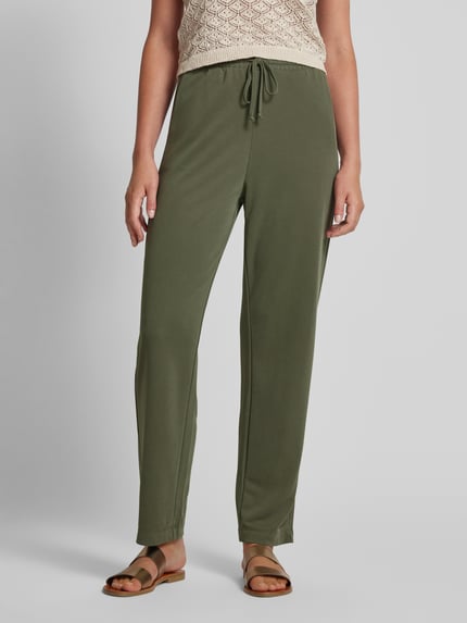 mbyM Straight Leg Stoffhose mit Eingrifftaschen Modell 'Berin' Khaki 4