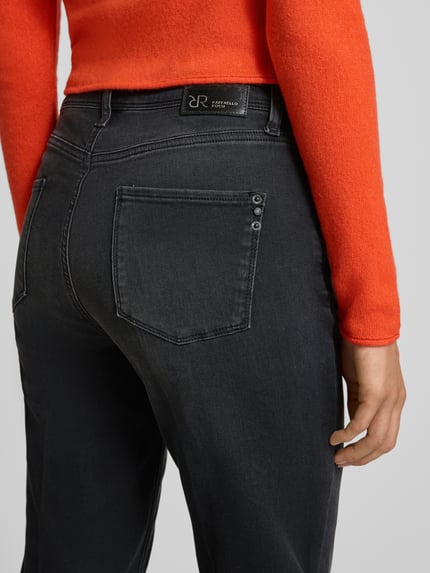 Raffaello Rossi Flared jeans in 5-pocketmodel Antraciet - 3
