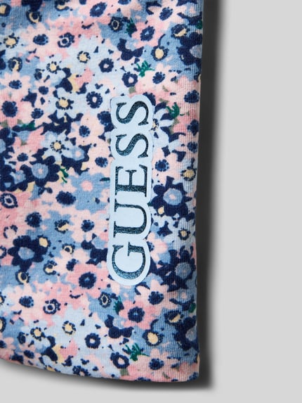GUESS Leggings mit floralem Allover-Print Modell 'Reversible' Marine 2