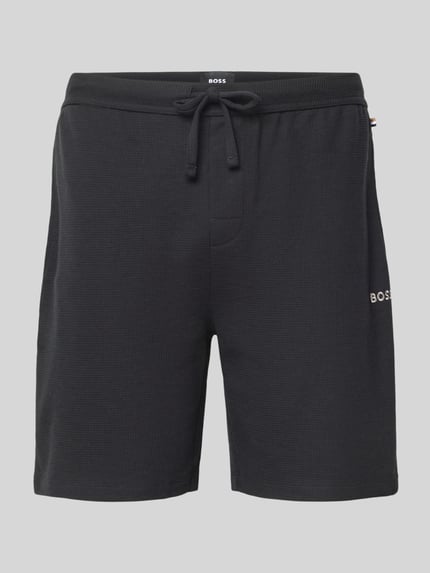 regular fit sweatshorts met structuurpatroon Shop The Look MANNEQUINE