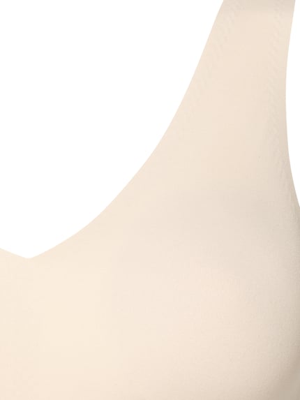 Productfoto, Bustier met stretch-aandeel model 'INVISIBLE SOFT' van Schiesser, elastische mix, gewatteerde uitneembare pads, beige textuur