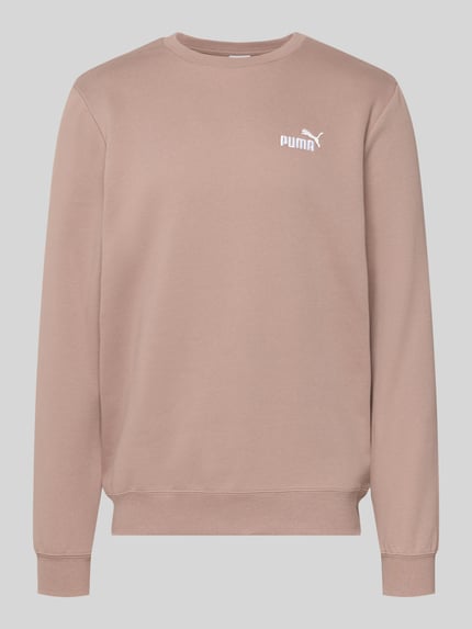 Produktfoto, Regular Fit Sweatshirt mit Logo-Stitching von PUMA PERFORMANCE, bawełniana mieszanka, krój regular fit, okrągły dekolt, elastyczne wykończenia, długość pleców w rozmiarze M 69 cm, długość rękawa w rozmiarze M 69 cm